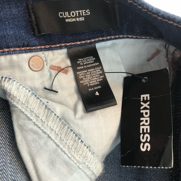 Express Jeans High Rise Culottes - Picture 5 of 9
